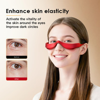 Nouvelles Lunettes de Massage 3D Multifonctionnelles Mains Libres 2026 avec Thérapie par Lumière Rouge pour le Contour des Yeux, 4 Modes de Massage des Yeux pour les Poches sous les Yeux