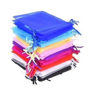 Nuevas Bolsitas de Malla para Joyería con Cordón, Bolsas de Organza Doradas Transparentes para Regalos, Dulces, Recuerdos de Boda, Navidad - Product Image 2