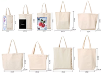 Sac fourre-tout en toile avec logo personnalisé d'usine mini sac fourre-tout brodé petit sac à main cadeau en toile de coton grand sac fourre-tout surdimensionné