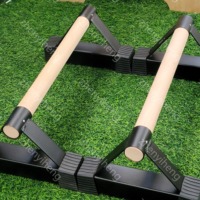 Barres de calisthénie en bois de hêtre pour pompes et parallettes, support de pompes en bois