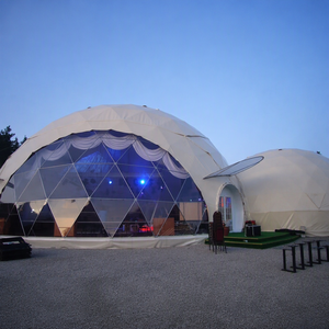 Tente Dôme de Luxe Imperméable en PVC de 6m pour Glamping, Hôtel-Resort, Type Piquet de Sol Diamant, pour <span class=keywords><strong>Camping</strong></span> Safari Extérieur Toutes Saisons - Product Image 4