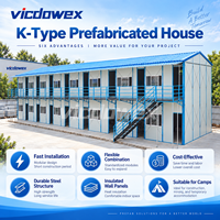 VICDOWEX Bâtiment préfabriqué personnalisé de type K (vicdowex-K1) – Conception modulaire contemporaine pour camp de construction, bureau ou logement d'ouvriers