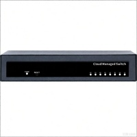 Switch Jaringan Gigabit POE 8 Port Full Duplex 10/100/1000Mbps Tanpa Manajemen untuk LAN Kantor