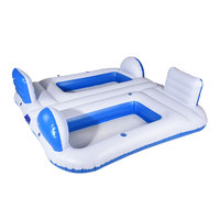 Filet flottant de petite taille, dossier d'île, flotteur de piscine gonflable, île flottante gonflable