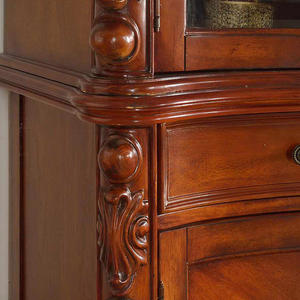 Libreria in Legno di Lusso Stile Classico con Quattro Ante, Cassetti e Vetrine per Soggiorno - Product Image 6