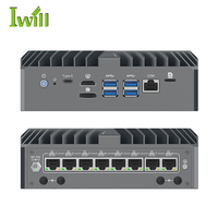 Último Intel Core Ultra 5 Fanless Micro Firewall Router 8 2,5G LAN Triple Display AI Boost NPU para servidor de seguridad de red