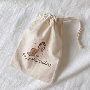 New Design Cotton Dust-Proof <b>Drawstring</b> <b>Pouch</b> Customized Small Gift Bag - Product Image 5