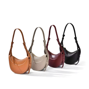 <span class=keywords><strong>Sac</strong></span> bandoulière double en PU pour femme, étanche, au design simple et élégant, avec nouvelles couleurs assorties - Product Image 2