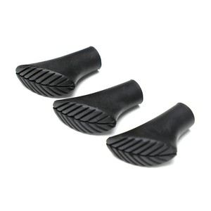 Cubierta de goma para bastón de senderismo, negra, antideslizante, para bastones de caminar al aire libre - Product Image 2