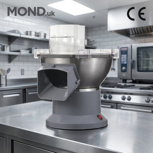 Mond.uk Coupe-frites électrique commercial 200W en acier inoxydable SUS304, machine à découper les frites en spirale à dents de loup - Product Image 1