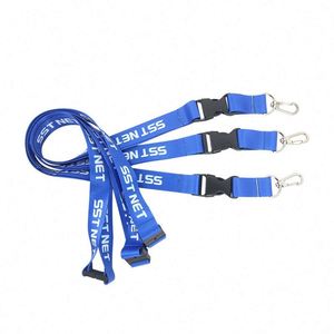 Cordones Personalizados de Alta Calidad con Logotipo, Porta Tarjetas de Identificación, Accesorios con Gancho, Cordón de Moda Ligero y Duradero de Poliéster/Nailon/Satén - Product Image 4