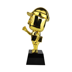 Statue d'artisanat en résine pour garçon en métal doré personnalisé Pâques Graduation Cartoon Toy Trophy Award Literature Cup Souvenir Style Love - Product Image 2