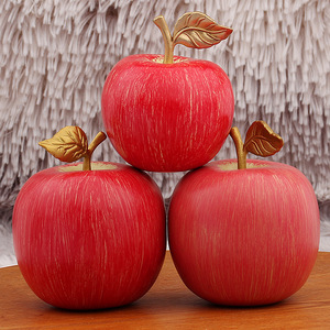 Ping một đồng mô phỏng Đỏ Apple trang trí nhỏ Christmas Eve món quà thủ công kim loại nhân tạo trái cây trang trí - Product Image 3