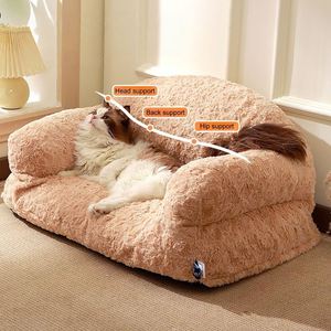 Luxury Modern Orthopedic Memory Foam <b>Dog</b> <b>Bed</b> Small/Medium <b>Dogs</b> Rabbit Plush Pearl Cotton Pet Furniture <b>Sofa</b> Design - Product Image 3