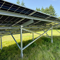 Dessin personnalisé Portrait de paysage Support d'installation photovoltaïque Panneau solaire vertical Plans de montage au sol