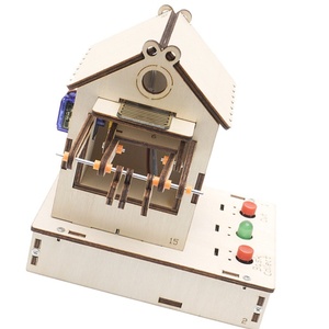 Kit de Experimentos Científicos STEM OKYN-Y2568, Perchero Inteligente Automático para Ropa, Modelo de Ensamblaje de Madera - Product Image 4