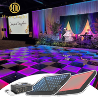 Dalles de sol LED 3D effet miroir mat 3x3M pour piste de danse, mariages, salles de bal et extérieur