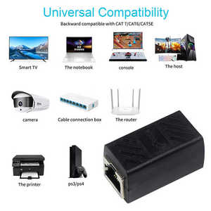 Câble Ethernet pratique pratique 2 connexions Sockt adaptateur de commutateur Ethernet pour TV Box pour caméra vidéo pour routeur - Product Image 3