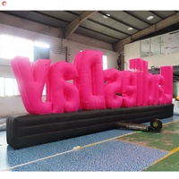 Livraison gratuite, panneau gonflable de 10 m de long avec logo, lettres personnalisées, lettres de l'alphabet gonflables sur mesure, modèle à vendre