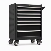 Armoire à outils métallique roulante à 3 points de verrouillage, 7 tiroirs, robuste, pour atelier, capacité 300 kg, OEM/ODM, vente en gros