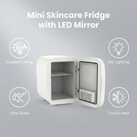 Mini-réfrigérateur portable LED pour cosmétiques et soins de la peau, idéal pour le rangement de maquillage dans la chambre
