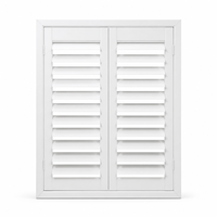 Décoration de fenêtre personnalisée, volets horizontaux en bois pour la maison et l'hôtel