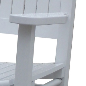 Fauteuil à bascule en bois <span class=keywords><strong>de</strong></span> peuplier avec dossier fermé pour bain <span class=keywords><strong>de</strong></span> soleil, salon, jardin, en MDF, facile à installer - Product Image 4