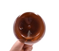 Bouteille Boston haut de gamme de 500 ml, cylindrique, en PET ambré, écologique, vide, pour gel douche, shampoing et lotion, avec pompe.