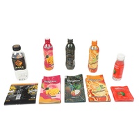 Étiquettes thermorétractables personnalisées avec logo imprimé pour bouteilles de boissons et d'eau (500 ml, 1000 ml)