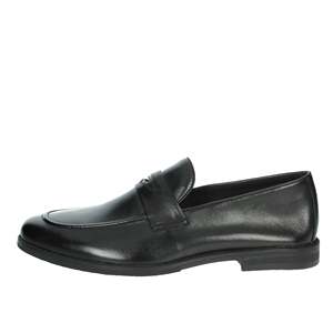 Mocasines de Cuero Negro para Hombre Alberto Guardiani, Zapatos Formales - Product Image 1