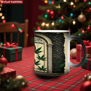 Mug en céramique noir givré 11oz, tasse magique changeant de couleur sensible à la chaleur - Product Image 2