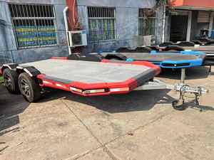 OT-Sell utilisé Ozmatix <span class=keywords><strong>1</strong></span> essieux 2.5-3 tonne en aluminium/alliage bas lit semi-<span class=keywords><strong>remorque</strong></span> avec pneus 12r22.5 pour l'équipement lourd - Product Image 4