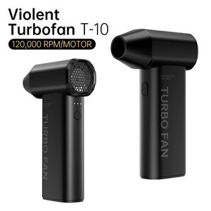 Высококачественный портативный мини-воздуходувка OEM с логотипом, 120000 об/мин, мощный турбовентилятор для уборки автомобиля, дома и офиса - Product Image 1