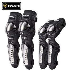 Protège-genoux et coudes en acier inoxydable Sulaite pour <span class=keywords><strong>moto</strong></span>, protection complète pour adultes, conduite tout-terrain, course, protège-jambes - Product Image 4