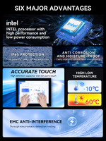 Panel PC Industrial Personalizable de 15-32 Pulgadas, 8G 128G, Alta Resolución, Pantalla Táctil Industrial Intel, Instalación VESA, IP65, Bajo Precio