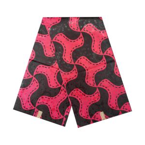 Tissu Wax Africain en Gros 100 % Polyester de Haute Qualité Imprimés Wax Brillants d'Afrique Tissu Pagne Bazin Riche Gaufré 3D - Product Image 3