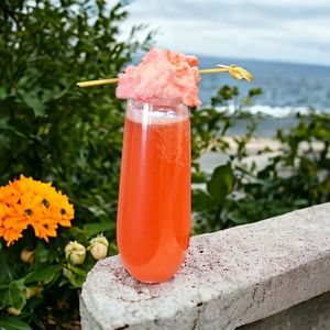 Flûtes à <span class=keywords><strong>champagne</strong></span> en plastique incassable <span class=keywords><strong>de</strong></span> 9 oz avec bordure or rose, design personnalisé, 100 % résistantes aux chocs, réutilisables, sans pied - Product Image 6