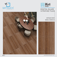 Carreaux de sol et de mur en porcelaine pour salle de bain, collection Skytouch Ceramic, haute qualité, brun mat, aspect classique, résistants à l'usure