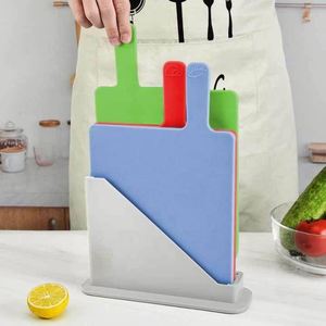 Nouvel ensemble de planches à découper de cuisine écologiques et durables en paille de blé, codées par couleur, outils de cuisine haut de gamme, utilisation polyvalente - Product Image 3