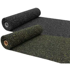 运动器材橡胶地板覆盖健身房地毯卷