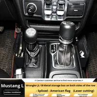 Boîte de rangement en métal pour console centrale de changement de vitesse Wrangler JL moderne, organisateur de rangement JEEP, support de rangement suspendu, modification