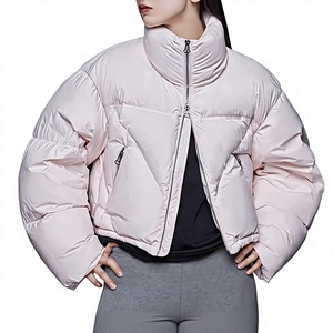 OEM High Quality Windproof Matching Colors Custom Puffer <b>Jacket</b> Womens Winter Plus Size Warm <b>Jacket</b> Cotton Coat Is Lightweight - Product Image 6