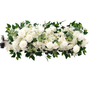 Decoración <span class=keywords><strong>de</strong></span> Boda Hecha a Mano con Rosas y Hortensias <span class=keywords><strong>de</strong></span> Seda Suave, Realistas, Guirnaldas Colgantes para el Pasillo, Decoración <span class=keywords><strong>de</strong></span> Pared para San Valentín - Product Image 5