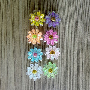 10 Piezas de Adornos de Flores Coloridas de Acrílico Cristalino para Zapatos de Mujer, Decoraciones para Hebillas de Zapatos, Accesorios DIY para <span class=keywords><strong>Zuecos</strong></span>, Pulseras y Bolsos de Playa - Product Image 2