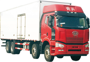 Jieang รถบรรทุกแช่เย็นโมเดลรถที่มีตัวถังและรถพ่วงสำหรับขนส่งสินค้าที่เน่าเสียง่าย - Product Image 5