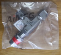 Vanne de sécurité proportionnelle à réduction de pression, à ressort réglable, en acier inoxydable 316L, avec raccord à double ferrule