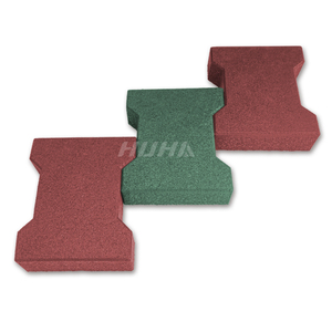 Плитка из переработанной резины Dog Bone для конюшен, нескользящая, амортизирующая плитка для парковых дорожек - Product Image 6