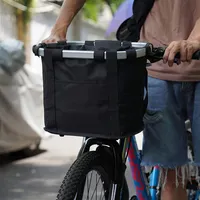 POP pato-Manillar plegable desmontable de liberación rápida y fácil de instalar, cesta de ciclismo para perros y bicicletas