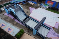 Parcours d'obstacles gonflable géant pour enfants et adultes, équipement de location pour parcs d'attractions extérieurs commerciaux