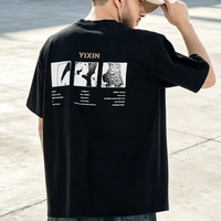 T-shirt décontracté pour homme, coupe ample, en coton pur, style designer, impression directe sur tissu de haute qualité, logo personnalisé